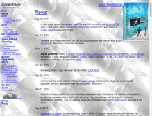 Tablet Screenshot of codecpage.com